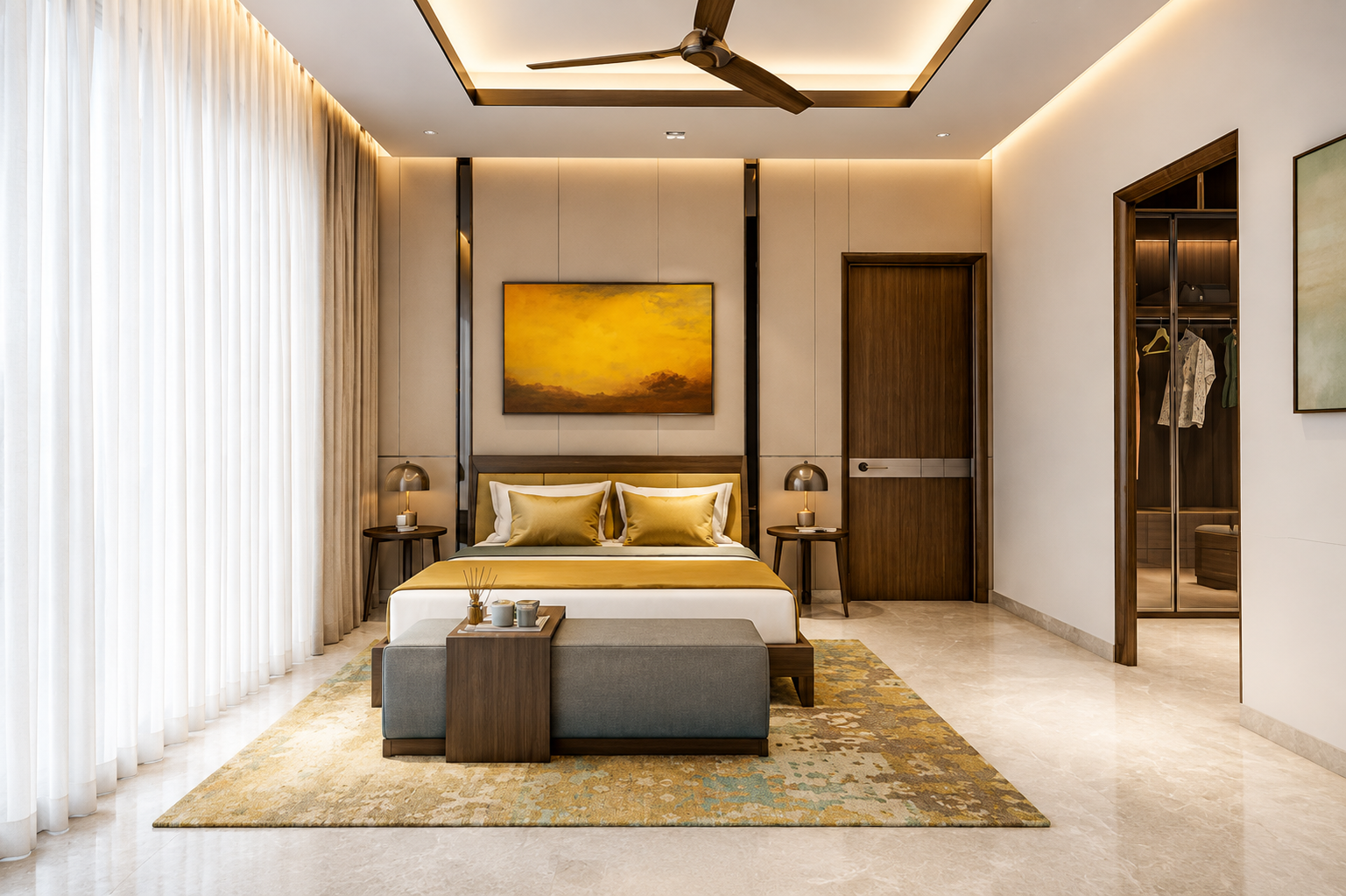 Luxury bedroom interior